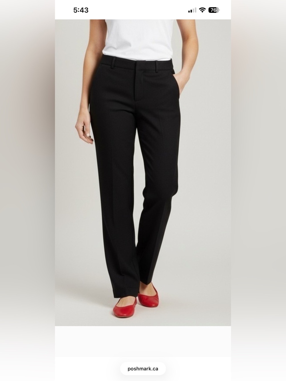 Gucci Black Light Wool Straight Leg Trouser Pants - 40 italy